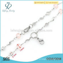 Alta qualidade 18k colar de prata de cadeia grossa, cadeia velha bonito para as mulheres